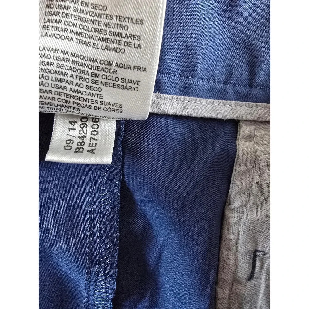Adidas Golf Shorts‎ Mens 36 Blue Performance Flat Front Casual Pockets